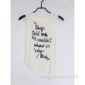 Girl's knitted printted t shirt